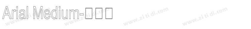 Arial Medium字体转换